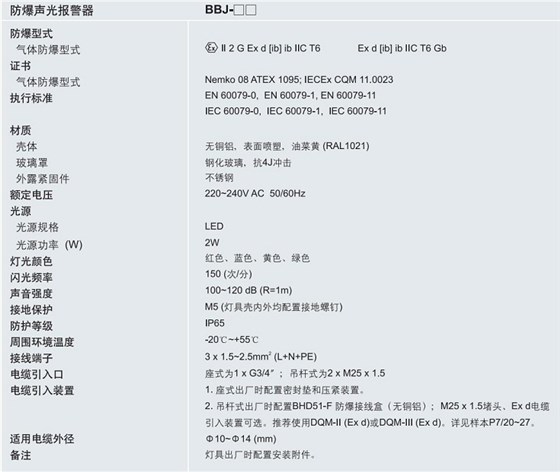 防爆声光报警器，ATEX防爆声光报警器，IECEX防爆声光报警器
