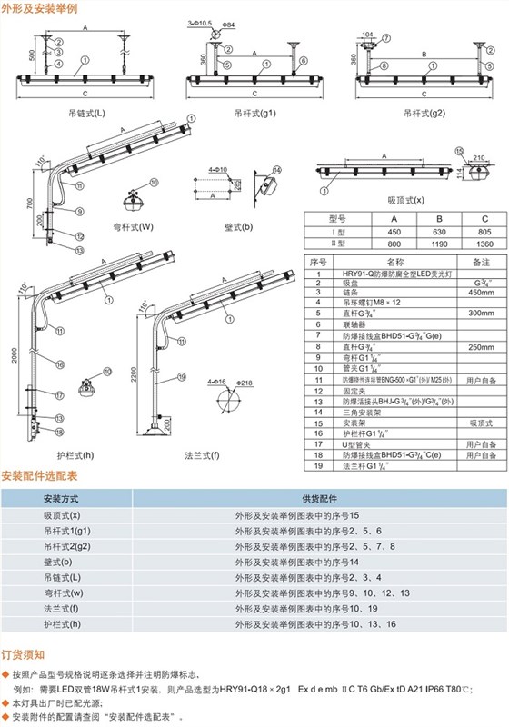 防爆防腐全塑LED荧光灯