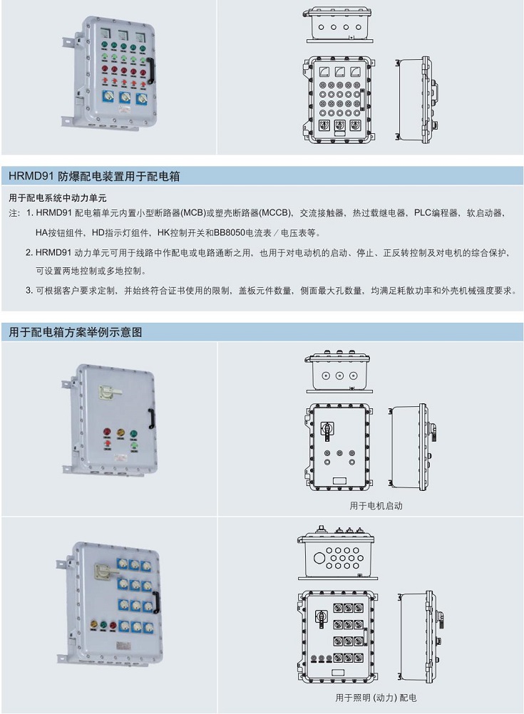 防爆配电装置，ATEX防爆控制箱，IECEX防爆接线箱，华荣防爆箱