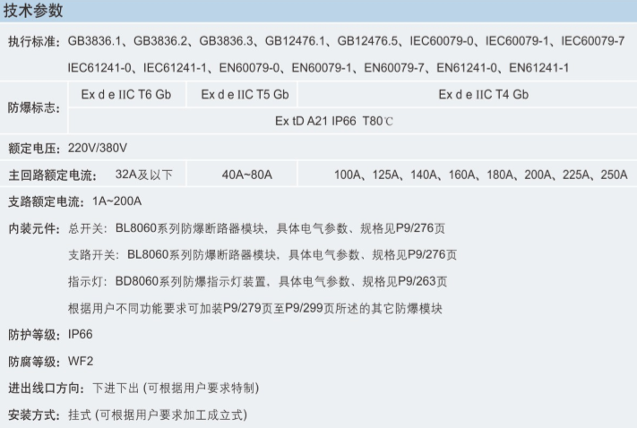 ATEX防爆配电箱、IECEX防爆配电箱、CU-TR防爆配电箱